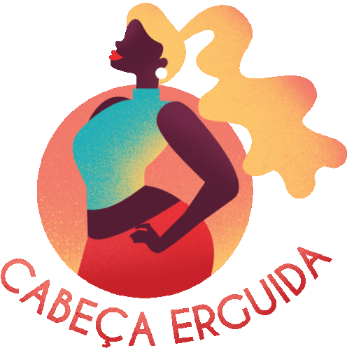 Black Woman Says Chin Up In Portuguese Sticker - Proudly Me Cabeca Erguida Chin Up Stickers