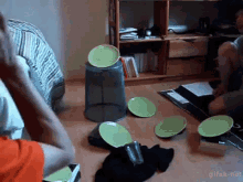 Pin Pong Ball And Plates GIF - Bounce Cup Win GIFs