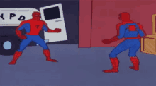Spiderman Pointing GIF