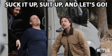 Suck It Up Suit Up And Lets Go Jack Sheridan GIF - Suck It Up Suit Up And Lets Go Jack Sheridan Virgin River GIFs