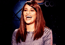 Lea Michele Laugh GIF - Lea Michele Laugh Laughing GIFs