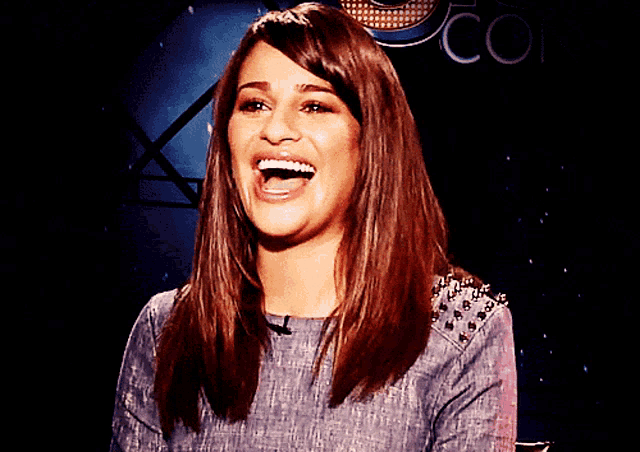 Lea Michele Laugh GIFs Tenor