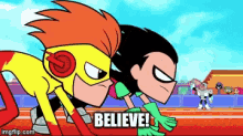 Robin Believe GIF - Robin Believe Teen Titans Go GIFs