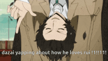 a man is upside down and giving a thumbs down