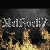 mel rock 7 is written on a black background