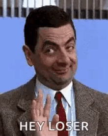 Hey Loser Mr Bean GIF - Hey Loser Mr Bean Funny - Discover & Share GIFs
