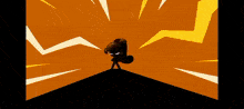 a cartoon drawing of a girl with a ponytail and a cookie on her head