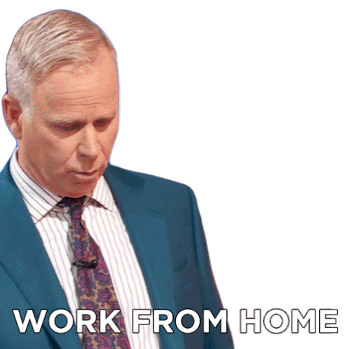 Work From Home Gerry Dee Sticker - Work From Home Gerry Dee Family Feud Canada Stickers