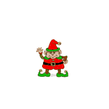 Christmas Elf Waving GIF - Christmas Elf Waving Snow GIFs