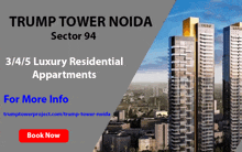 an ad for trump tower noida in sector 94
