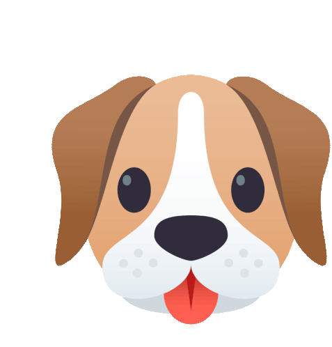 Dog Face Joypixels Sticker - Dog Face Joypixels Eagerness Stickers
