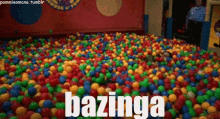 Ball Pit Bazinga GIF