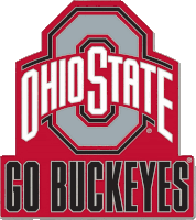 a logo for the ohio state football team says go buckeyes