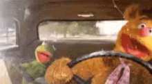 Muppets Fizzier GIF - Muppets Fizzier Happy Driving GIFs