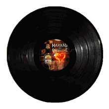 vinyl disk spinning maxix%C3%A3o