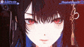 a close up of a girl 's face with the hashtag requiemforlove3d at the top