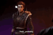 Star Wars Cal Kestis GIF - Star Wars Cal Kestis Yeah Probably GIFs