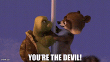 You'Re The Devil Over The Hedge GIF - You'Re The Devil Over The Hedge Dreamworks GIFs