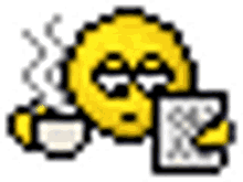 emoticono emoji cafe coffee periodico