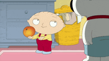 Stewie Eating Peach Stewie Griffin GIF - Stewie Eating Peach Stewie Griffin Family Guy Stewie GIFs