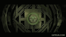 a gif from gifrun.com shows a green circle with a cross on it