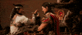 two men are standing next to each other in a video game and one has a tattoo on his arm