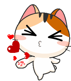 Cat Kitty Sticker - Cat Kitty Flying Kiss Stickers