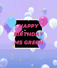 Happy Birthday Green GIF - Happy Birthday Green Balloons GIFs