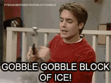 Gobble Gobble Block Of Ice Thanksgiving GIF - Gobble Gobble Block Of Ice Thanksgiving GIFs