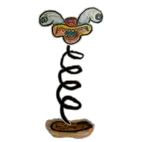 a drawing of a monster with a swirl coming out of its mouth