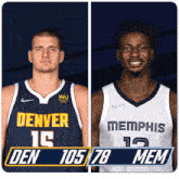 Denver Nuggets (105) Vs. Memphis Grizzlies (78) Third-fourth Period Break GIF - Nba Basketball Nba 2021 GIFs