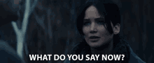 What Do You Say Now Jennifer Lawrence GIF - What Do You Say Now Jennifer Lawrence Katniss Everdeen GIFs