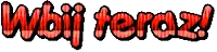 a red and black text that says wuj teraz on a white background