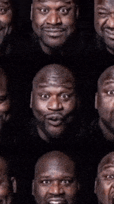 a man with a beard is making a funny face