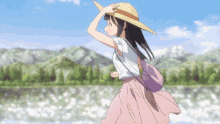 akebi chan komichi running cute scenery