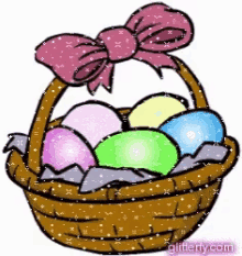 happy easter easter eggs glitter sparkle easter basket