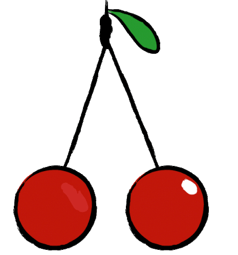 Downsign Cherry Sticker - Downsign Cherry Fruit Stickers