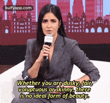 Whether You Are Dusky, Fair,Voluptuous Or Skinny, Thereis No Ideal Form Of Beauty..Gif GIF - Whether You Are Dusky Fair Voluptuous Or Skinny GIFs