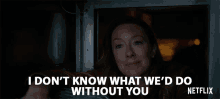 I Dont Know What Wed Do Without You Molly Parker GIF - I Dont Know What Wed Do Without You Molly Parker Maureen Robinson GIFs
