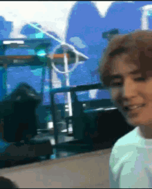 a blurry picture of a person 's face with a heart in the background