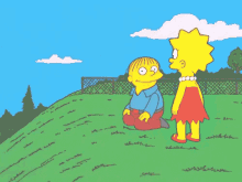 Ralph Rolls Down Hill GIF - The Simpsons Lisa Simpson Ralph GIFs