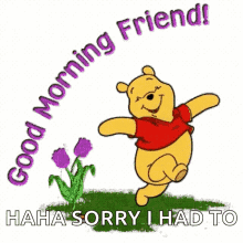 Good Morning Friend Winnie The Pooh GIF