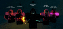a group of characters standing next to each other with names like alto regillus