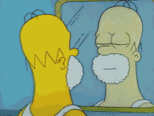 Shaving Homer Simpson GIF