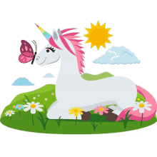 chilling spring fling joypixels happy unicorn