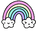 Kawaii Rainbow Sticker - Kawaii Rainbow Stickers