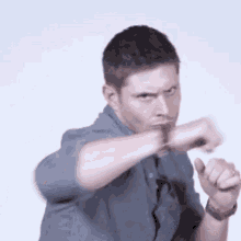 Jensen Ackles Punch GIF - Jensen Ackles Punch Punching GIFs
