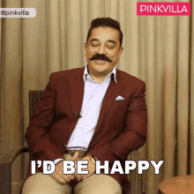 Id Be Happy Kamal Haasan GIF - Id Be Happy Kamal Haasan Pinkvilla GIFs