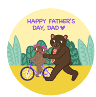 Happy Fathers Day For Dad Sticker - Happy Fathers Day Fathers Day For Dad Stickers