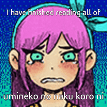 I Have Finished Reading All Of Umineko No Naku Koro Ni Aubrey GIF - I Have Finished Reading All Of Umineko No Naku Koro Ni Aubrey Omori GIFs